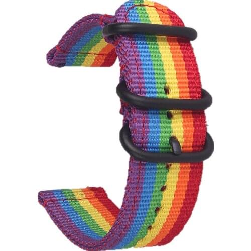 Nylon Nato Strap 20mm 22mm Watch Strap for Samsung Galaxy watch 46mm 42mm Active2 Active1 Gear S3 frontier Sports