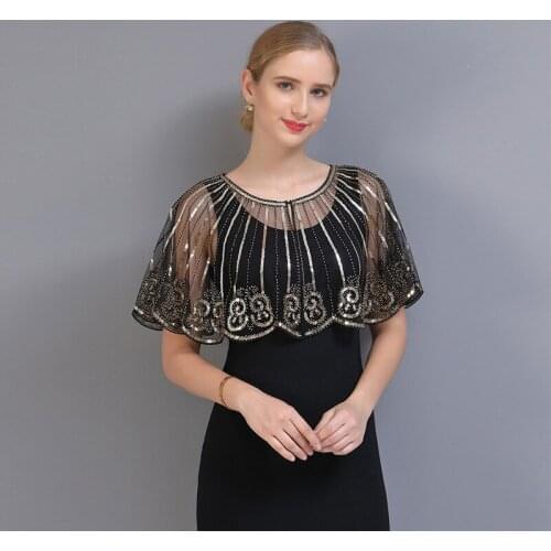 Mesh Top Sexy Sequin Dress Accessory Women Fashion Summer Shawl Short Mesh Sequin Wrap Ladies Crop Top Bling Bling Glitter Tops