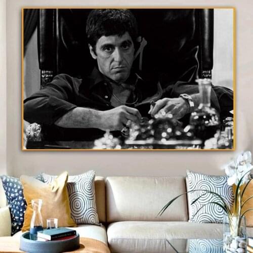 Modern Abstract Canvas Painting Al Pacino Movie Wall Art Poster and Prints Wall Art Picture for Living Room Home Decoration