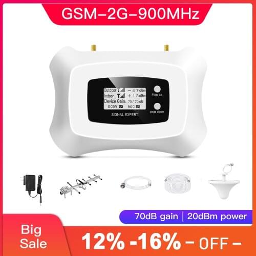 Specially for Russia mini gsm 2G Smart Mobile Signal booster GSM repeater with Yagi antenna Cell phone Amplifier for voice