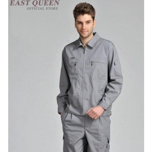 Workshop uniform for men suits long sleeves overalls workshop overall high quality spring summer work clothes DD922 L
