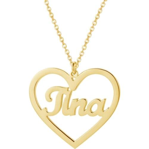 Zciti Love name necklace custom couple popular necklace personalized trend Christmas gift jewelry