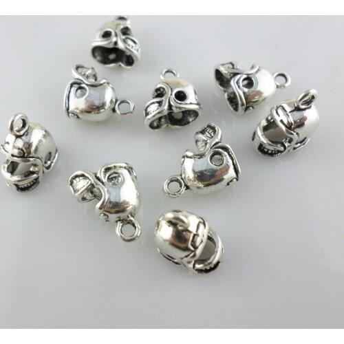 32pcs Tibetan Gold/Silver/Bronze Football Helmet Charms Craft Pendants 11x13mm Jewelry Findings