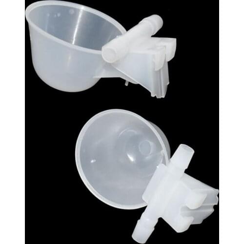 4 pcs Chicken Hanging Cup Automatic Drinking Fountains 10mm Pipe diameter Birds Quail Water Bowl Drinker Cup Poultry Drinker