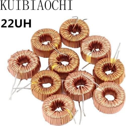 5PCS/lot Toroid core Inductors 3A Winding Magnetic Inductance 22uH Inductor