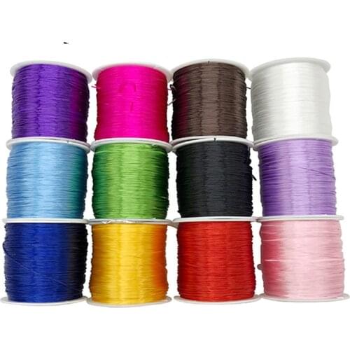 60m/Roll Stretch Elastic Beading Cord Wire String For DIY Bracelet Making Jewelry Gift Wrapping Decorate Craft Accessories