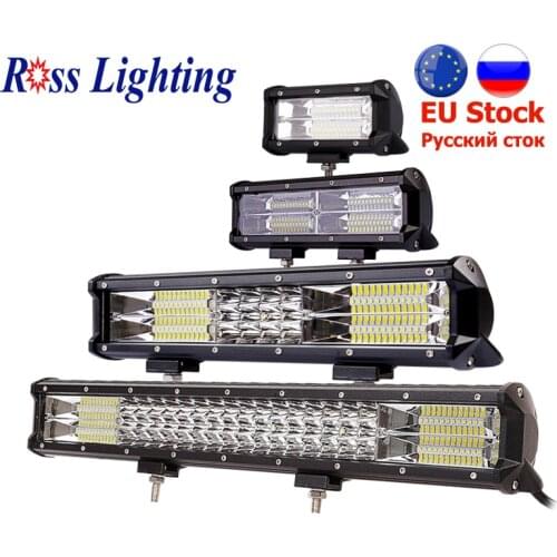9-34inch OffRoad LED Light Bar Work Lamp 288W 324W Auto LED Light Bar for Tractor Boat 4WD 4x4 Truck SUV ATV LED