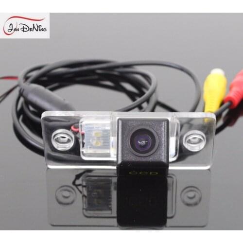 JanDeNing HD CCD Car Rear View Parking/Backup Reverse Camera/ Waterproof License Plate Light OEM For Skoda Yeti 2009-2013
