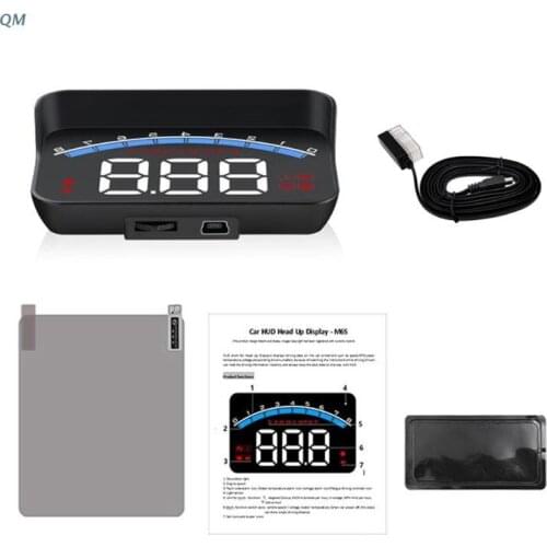 13MF M6s Auto HUD Car Head Up Display Overspeed Warning Windshield Projector Alarm