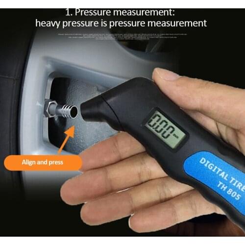 Digital Car Tire Tyre Air Pressure Gauge Meter LCD Display Manometer Barometers Tester for Car Truck Motorcycle Bike Car-styling