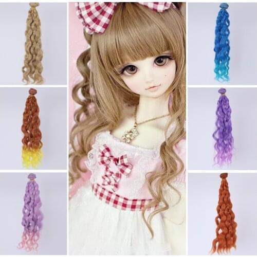 Baby wig Kerr BJD Ye Lorry 25cm imitation wool hair row refit with DIY material false hair diy material