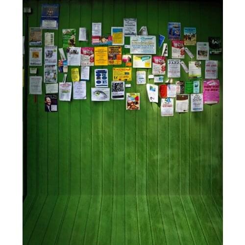 5x7ft Green Wall Magazine Photography Backdrops Photo Props Studio Background