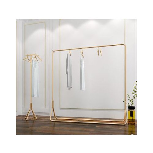 Clothing store new display rack wedding display rack men and women clothes floor hanger Nakajima bedroom side rack 010