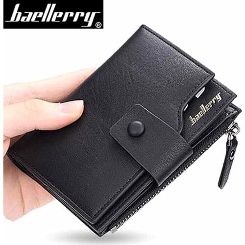 Fashion Men Wallets Short Leather Wallet Men Brand Design Male Clutch Money Bag Casual Card Holder Coin Purse Carteira Masculina