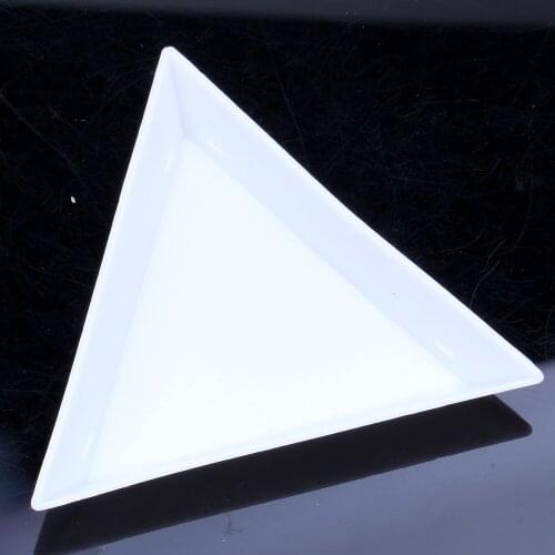 Small Triangle Tray Box 1pc 6cm Triangle Tray Nail Tools Tray For Nail Rhinestones Beads Factory Direct DIY Nail Art Tools