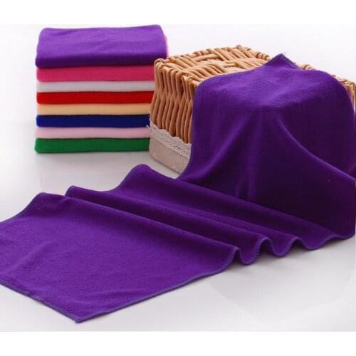 New High Absorbent Dry Hair Towels Solid Color Microfiber 30*70cm Salon Microfibre Hair Towels 1pc dishcloth Wholesale