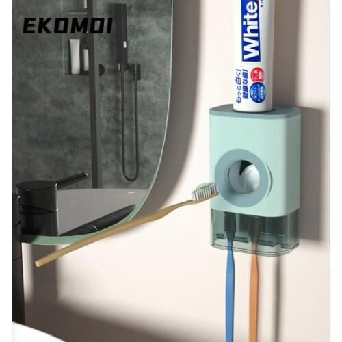 EKOMOI New Wall-mounted Automatic Toothpaste Dispenser Punch-Free Automatic Toothpaste Squeezer Household Bathroom Accessories