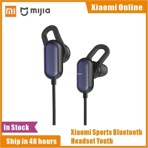 Original Xiaomi Sport Bluetooth Earphone Youth Edition with Mic Wireless Earbud Music Sport IPX4 Waterproof Sweatproof Earphone