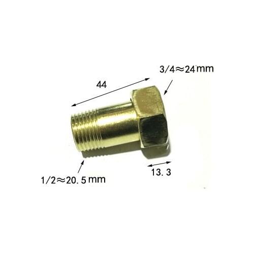 1/2" 3/4" 1" BSP Male To 3/4" 1" 1-1/4" BSP Female Thread Copperized Iron Pipe Fitting Adapter Coupler Connector For Water Meter