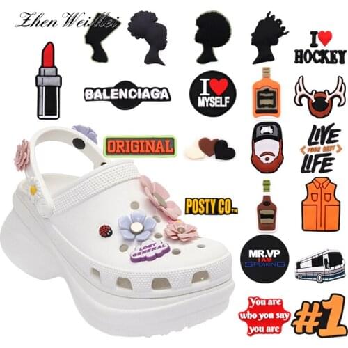 Shoe Charms Accessories Decorations Bag Singer Shoe Charms Accessories Wine Lipstick Shoe Decoration for Jibz Kids Party Gifts