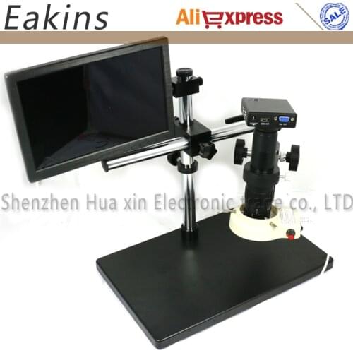 HD 1080P Industry Microscope Camera CMOS HDMI VGA CCD Microscope Camera Built-in Measurement Software For Iphone IC Repair