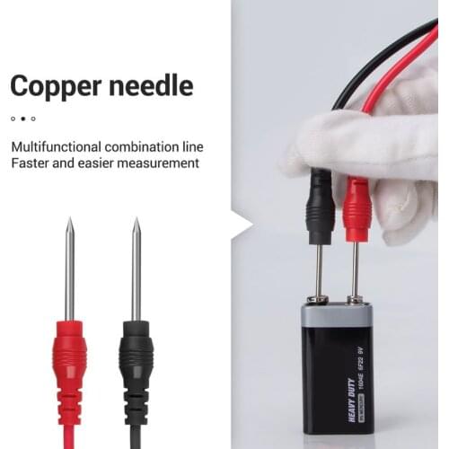 M4YC 16pcs/set Universal Digital Multimeter Test Leads Probe 90cm Needle Tip Probe Pin Wire Pen Cable Test Line Assortment Kit