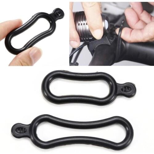 Bike Llight Fastner Silicone Silicon Rubber Band Elastic For LED Headlamp Bicycle Bike Light Accessories Cycling Holder Strap