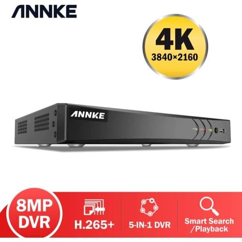 ANNKE H.265 4K 8CH Ultra HD CCTV Surveillance DVR 5IN1 Digital Video Recorder Motion Detection For 5MP 8MP Analog IP Camera
