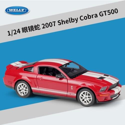 Welly 1:24 2007 Shelby sedan alloy car model Diecasts & Toy Vehicles Collect gifts Non-remote control type transport toy