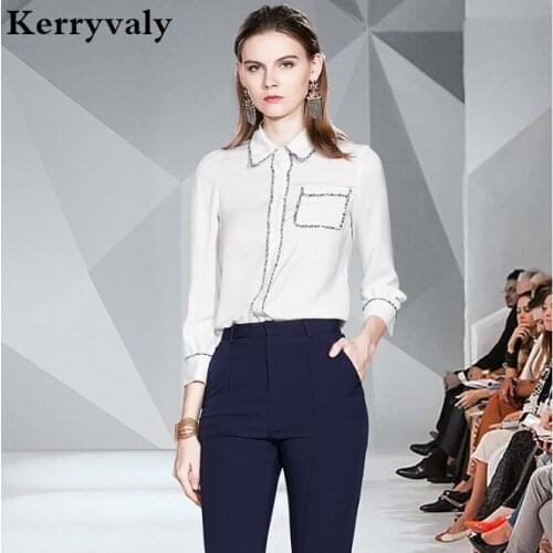 Women Long Sleeve White Chiffon Shirt Womens Tops and Blouses Blusas Mujer De Moda 2021 Tunique Femme Blusa MujerK9097