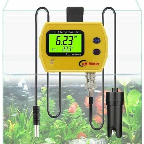 2in 1 PH/TEMP Meter LCD Digital Hydroponic Water Quality Monitor Tester Analyzer For Aquariums Hydroponics Spas Swimming Pools