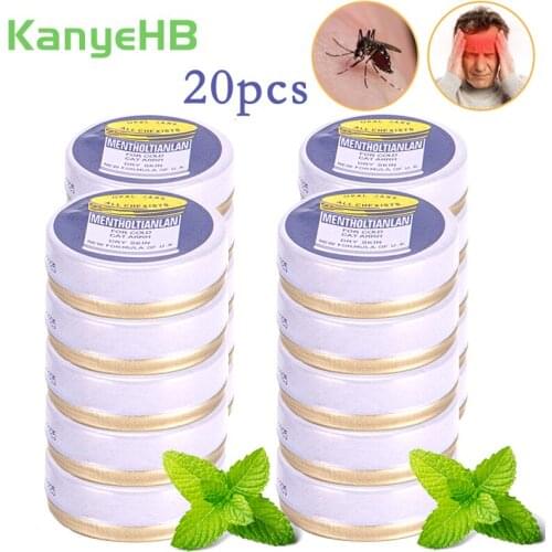 20pcs Cool Cream Tiger Balm Ointment Muscle Back Neck Arthritis Headache Chinese Medical Essential Pain Relief Anti-Itching A502
