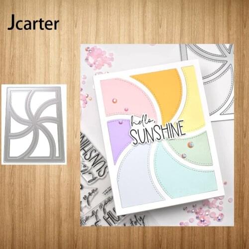 2021 New Arrival Rectangle Spiral Stripes Metal Cutting Dies Craf Scrapbooking Handmade Knife Mould Blade Punch Stencils Model