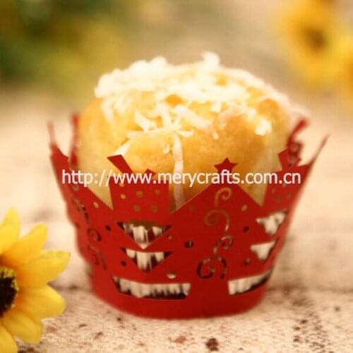 300pcs/lot christmas tree decoration ! laser cut christmas tree cupcake wrappers for christmas cake decoration