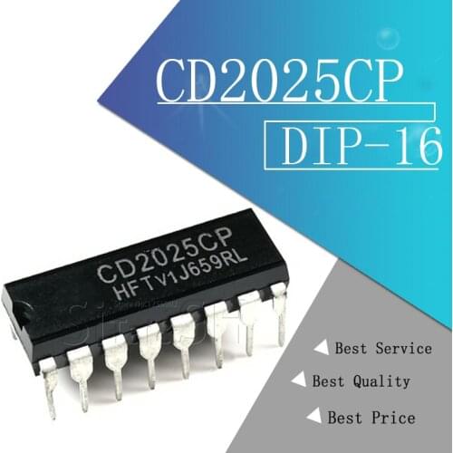 1pcs/lot CD2025 CD2025CP YG2025 DIP-16 IC Original New Wholesale Electronic In Stock