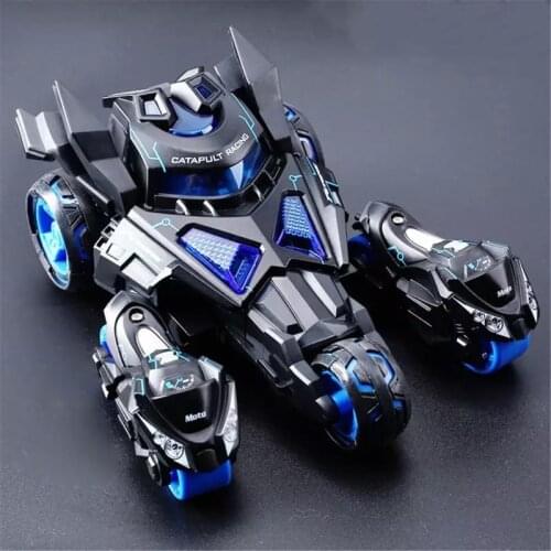 Pull Back Car Inertia Car Toy Childrens Fall Resistance Boy Motorcycle Model Three-in-one Catapult Chariot gift