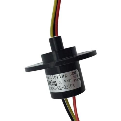 Free Shipping 10A Conductive Slip Ring Diameter 22mm 3 Wires Illumination Lightbox Spare Parts Wind Power Slip Ring