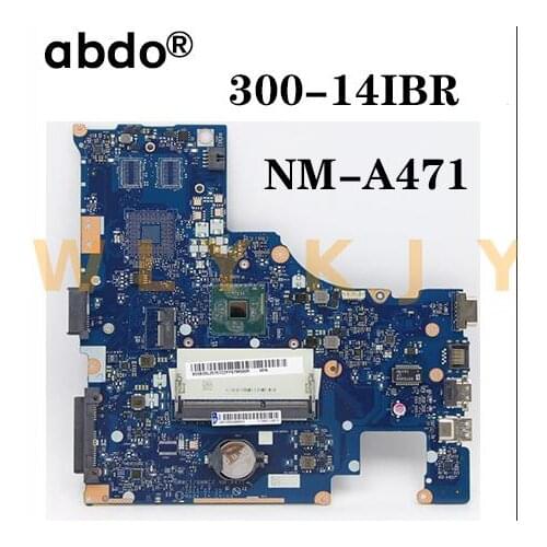 BMWC1/BMWC2 NM-A471 mainboard FOR Lenovo ideapad 300 300-14IBR Laptop motherboard WITH CPU (FOR INTEL CPU) tested 100% work