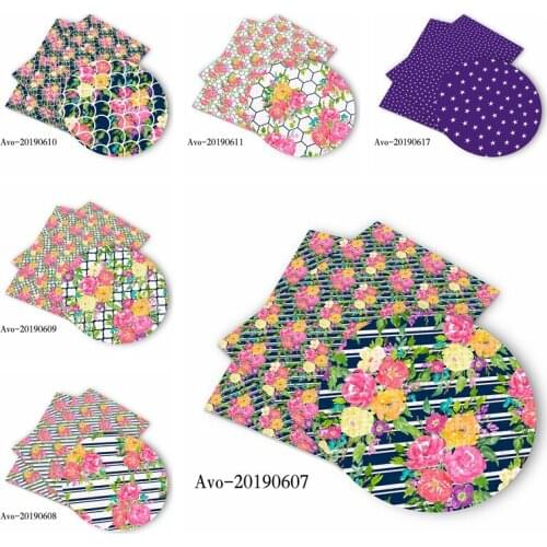 Diy-Everyday Diy 30*135 cm Printed Faux Synthetic Leather Vinyl for Bow,DIY handmade Materials