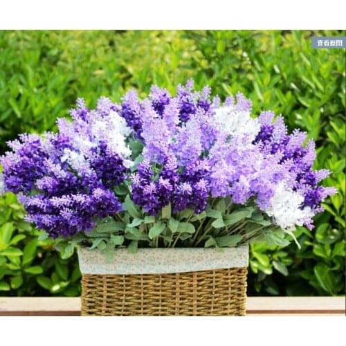 Hot sell 36cm lavender flower real touch artificial silk flower very beatiful for wedding shop and party decoration