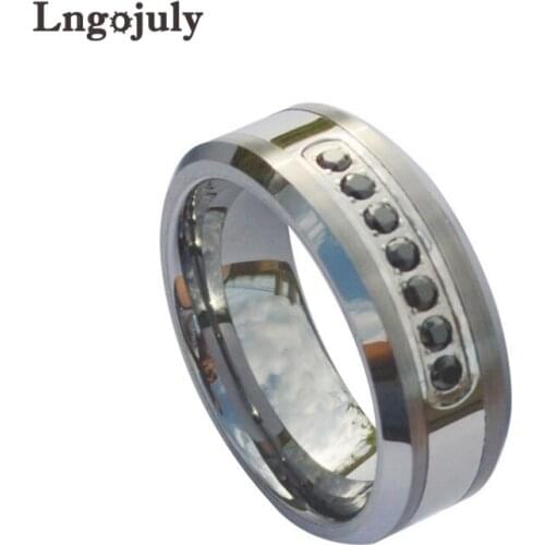 Hot Sale Tungsten Carbide Rings Engagement Wedding Band For Male Tungsten Ring Jewelry Accessories For Wedding Party Jewelry