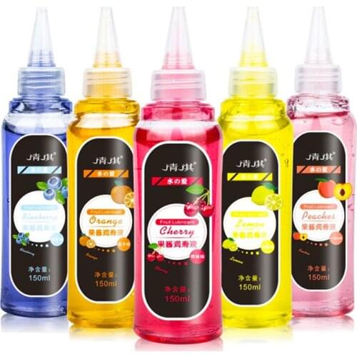 150ML Fruit Flavor Lubrication oil Anal Plug Strawberry/Cherry/lemon Sex Lubricant Water based for vagina Sex Toys gay
