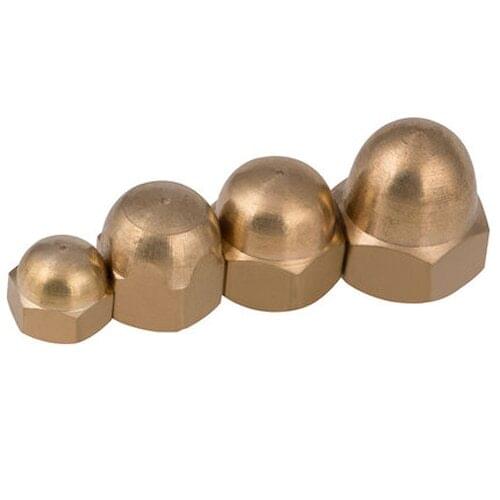M3 M4 M5 M6 M8 M10 M12 M14 M16 M18 M20 brass cover nuts hex cap nuts Hexagon nut hexagonal sleeves