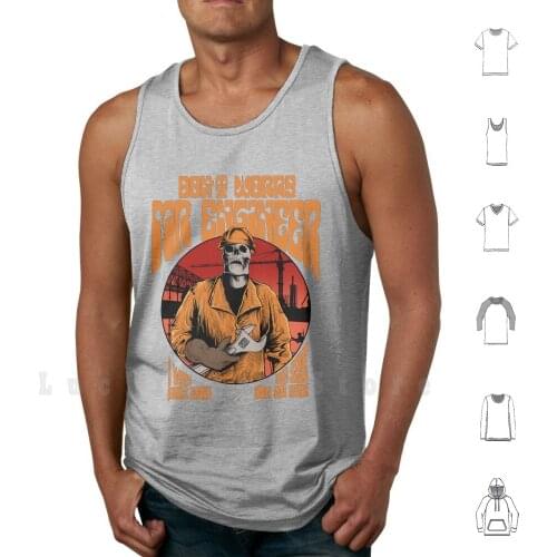 Mr Engineer Tank Tops Vest Sleeveless Mechanic Technician Worker Dirty Hands Construction Plumbing Skull Engineering