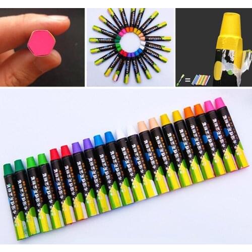 Chalk 20Pcs Water Soluble Dustless Drawing Art Colorful Chalk Crayon School Supplies Office School Supplies
