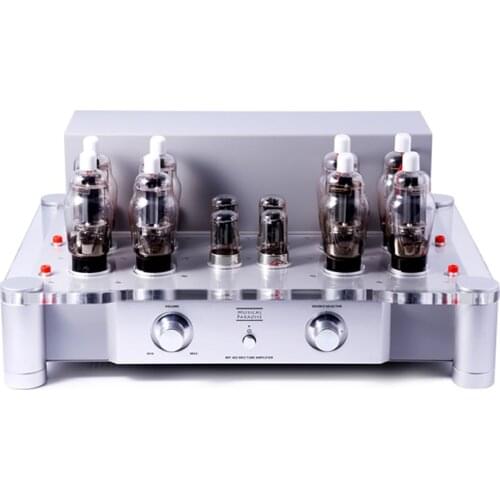 MUSICAL PARADISE MP-402 MK2 6SN7 6N7 FU25 x 8 Vacuum Tube Power Amplifier 70W x 2 Integrated AMP With Protective Cover