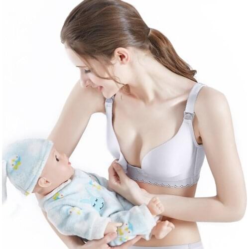 New nursing bra gathers large size underwear to prevent sagging underwear suitable for pregnant women breastfeeding