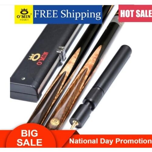 Original O'Min Snake King Billiard Snooker Cue 3/4 Split Cue 9.5/10mm Red Tip Professional Ash Wood Shaft Billard with Gifts