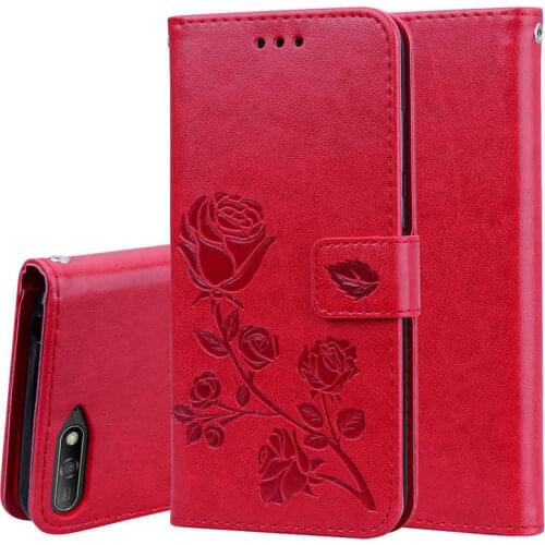Luxury Leather Case For Huawei Y6 Y6 Prime ATU-L21 ATU-L31 Case For HUAWEI Y6 Silicone Flip Wallet Cover Funda