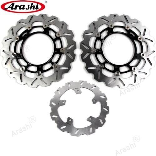 Arashi 1 Set For YAMAHA FZ8 800cc 2010-2015 CNC Floating Front Rear Brake Disc Disk Rotor FZ-8 2011 2012 2013 2014 2015